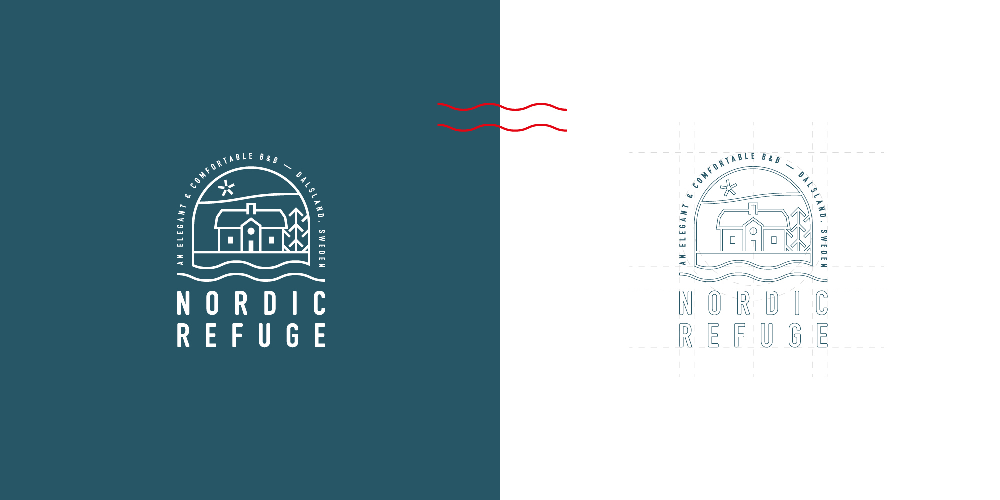 nordic refuge logo graphisme namur